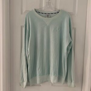 Victoria’s Secret PINK Seafoam Green Sweatshirt Size L